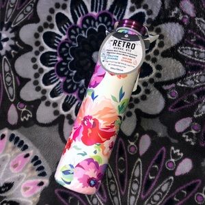 floral water bottle